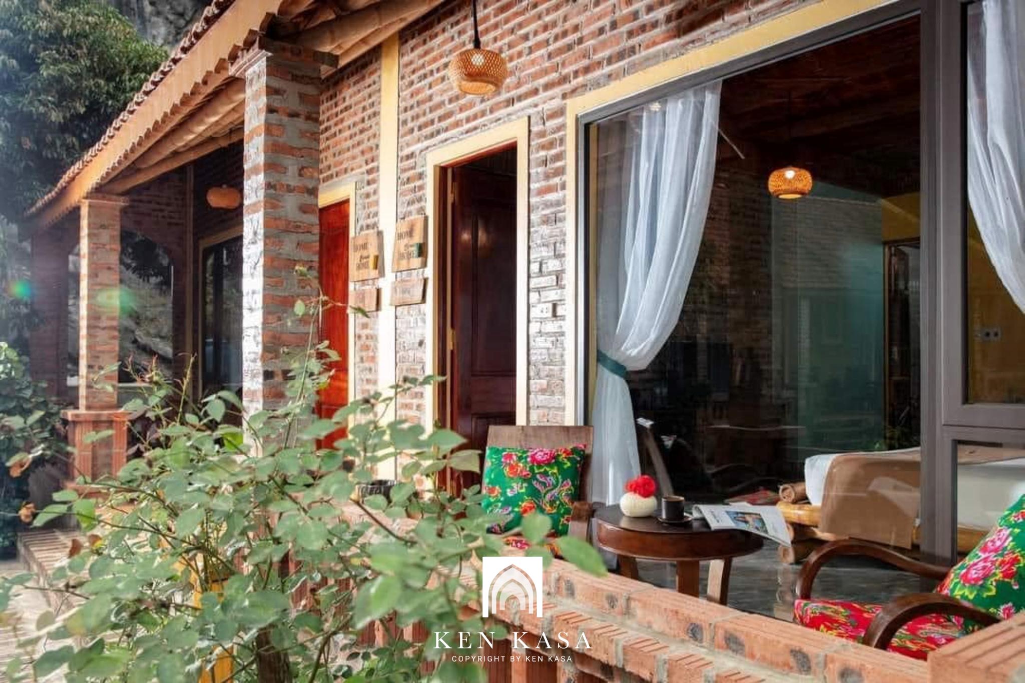 vật liệu quen thuộc khi thiết kế nội thất homestay phong c&aacute;ch mộc mạc